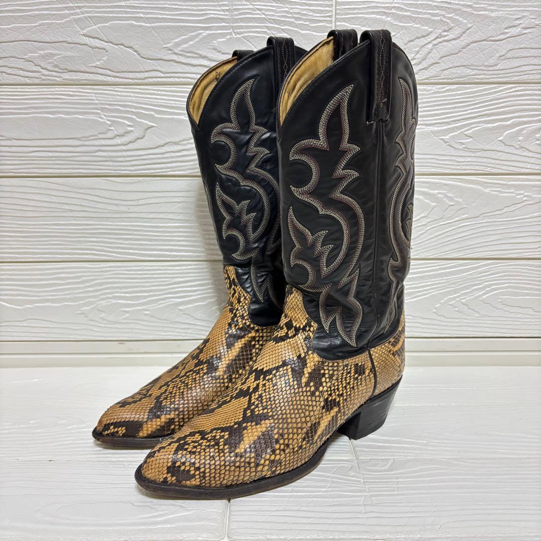 【希少】Tony Lama ウエスタンブーツ パイソン 87055 US8
