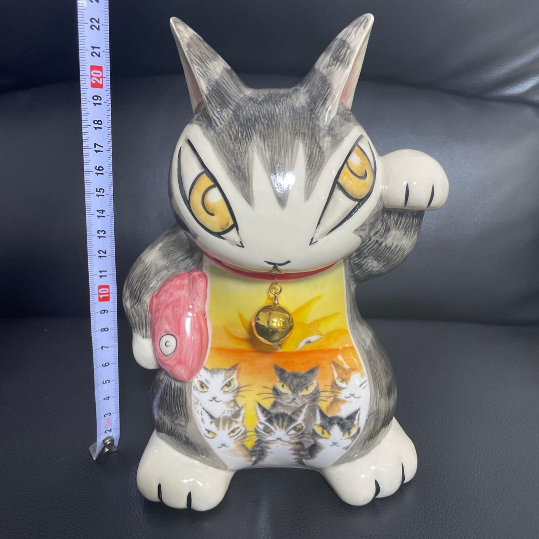 ゴ*キ様 【レア】福招きだやん　ダヤン　陶器　置物　招き猫　縁起物