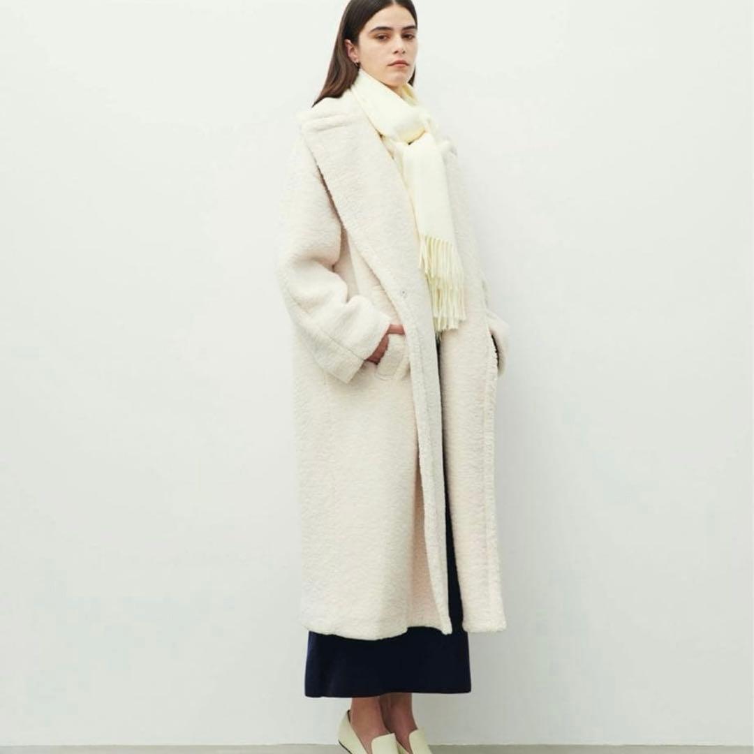 美品✨️ノーク ボアチェスターコート テディコート オーバーサイズ アイボリー