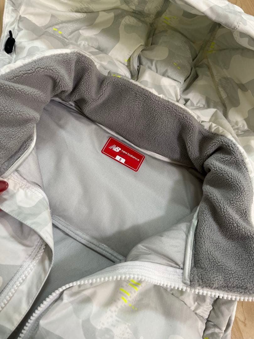 New balance 4way中綿ジャケット フルジップブルゾン カモフラ柄