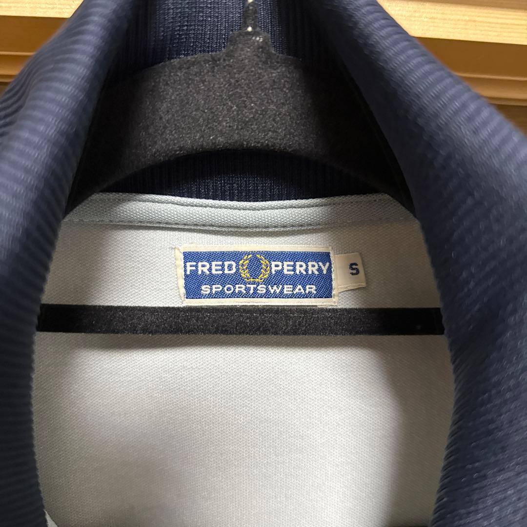 90s Fred Perry トラックジャケット S 刺繍 vintage 青紺