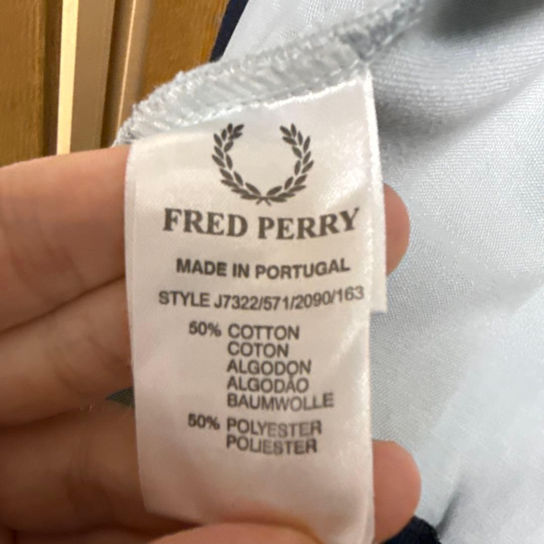 90s Fred Perry トラックジャケット S 刺繍 vintage 青紺