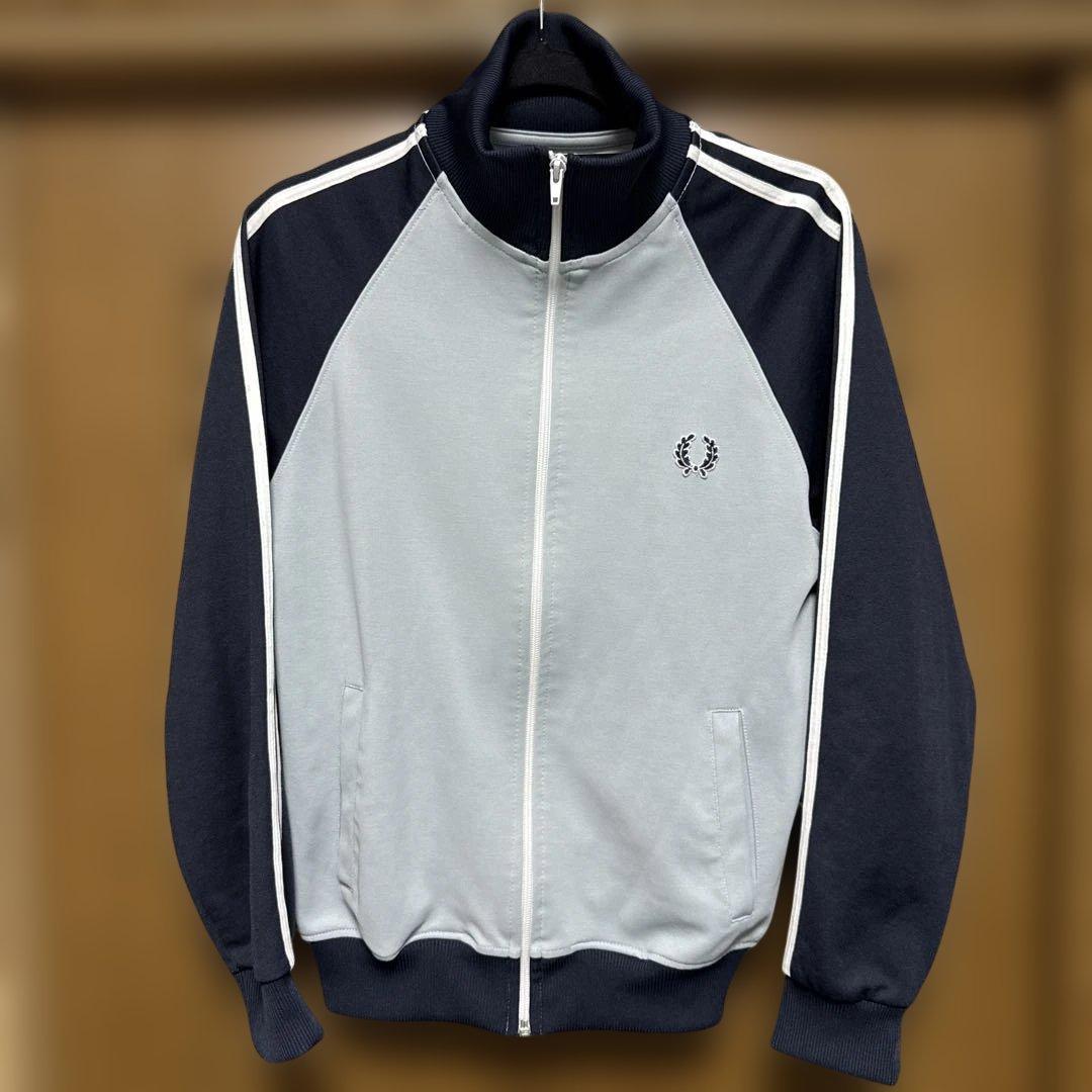 90s Fred Perry トラックジャケット S 刺繍 vintage 青紺