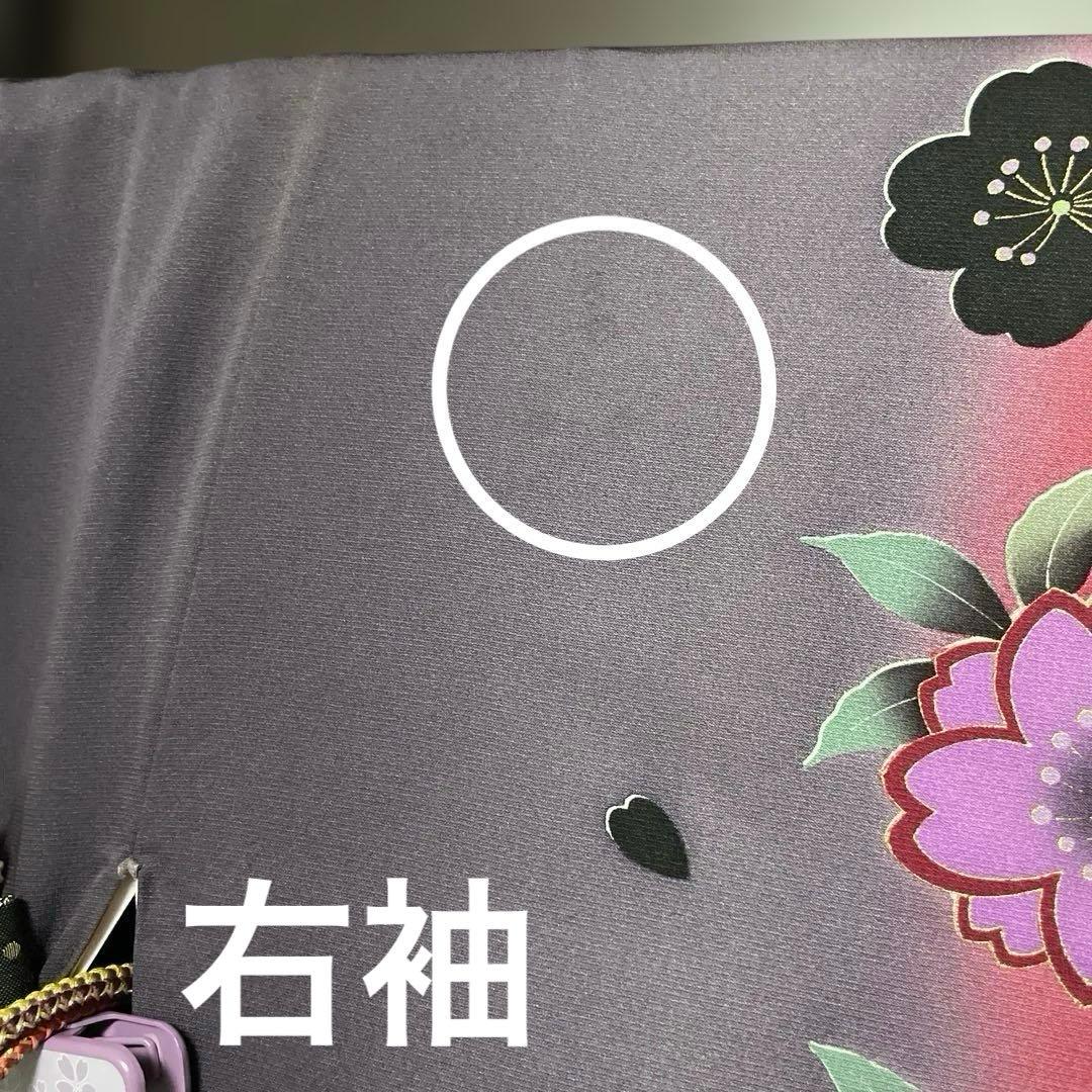 振袖フルセット　赤紫　桜　正絹　トールサイズ　商品説明必読！
