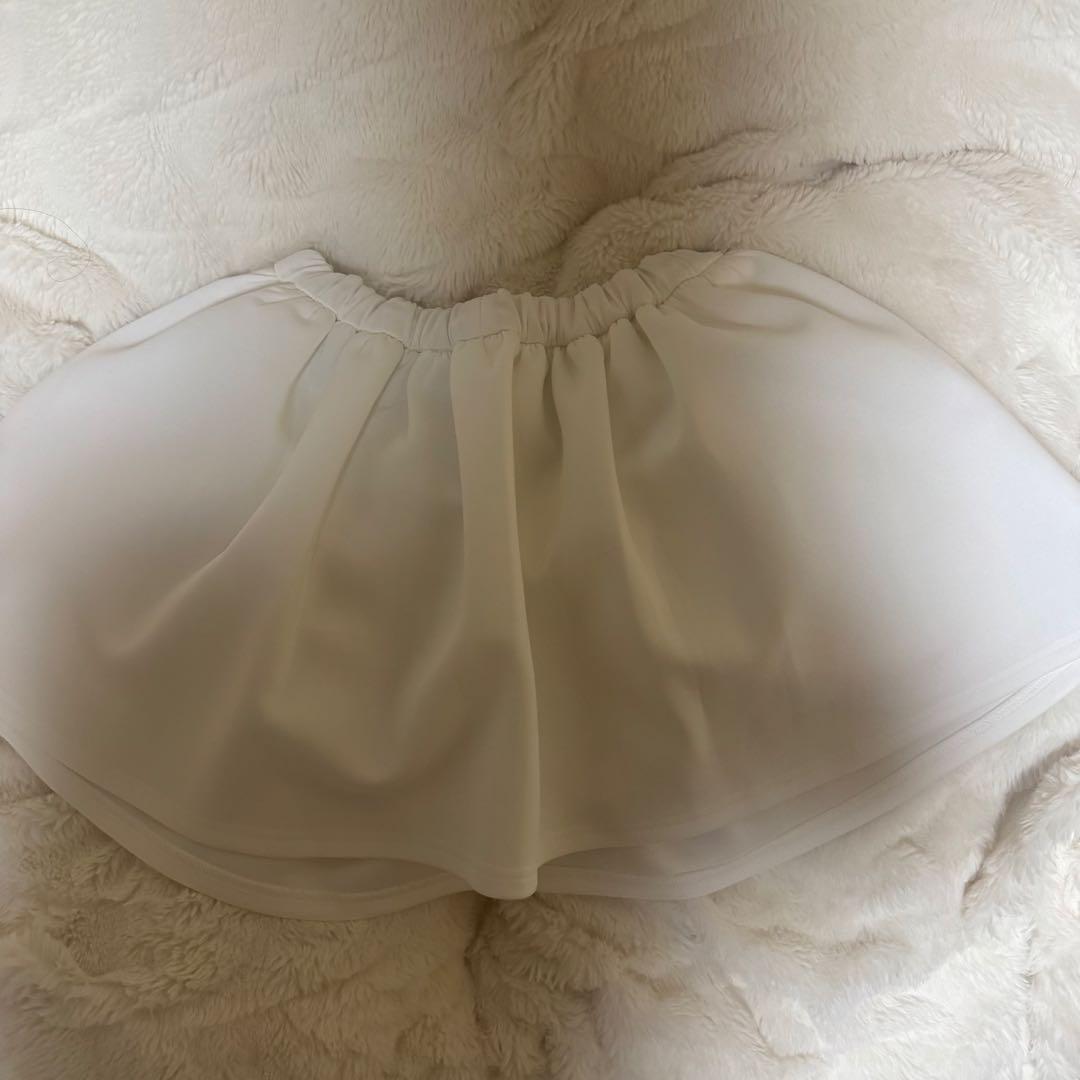 bibiy NELLY MINI SKIRT ホワイト