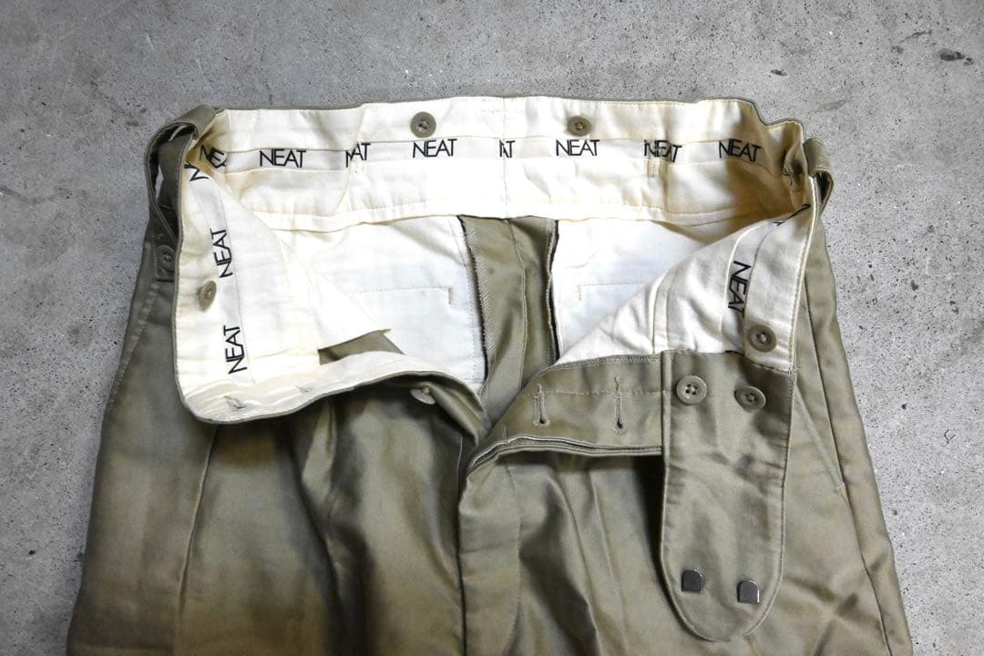 NEAT ギザモールスキン チノ ベルトレス