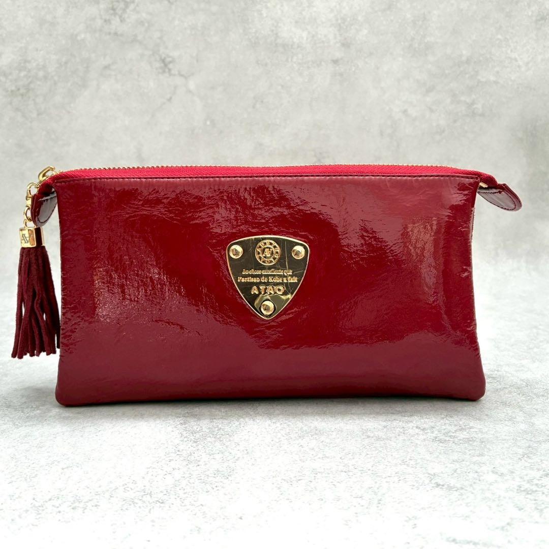 ✨美品✨アタオ ブーブー ショルダーバッグバッグ ウォレット ロゴ レディース