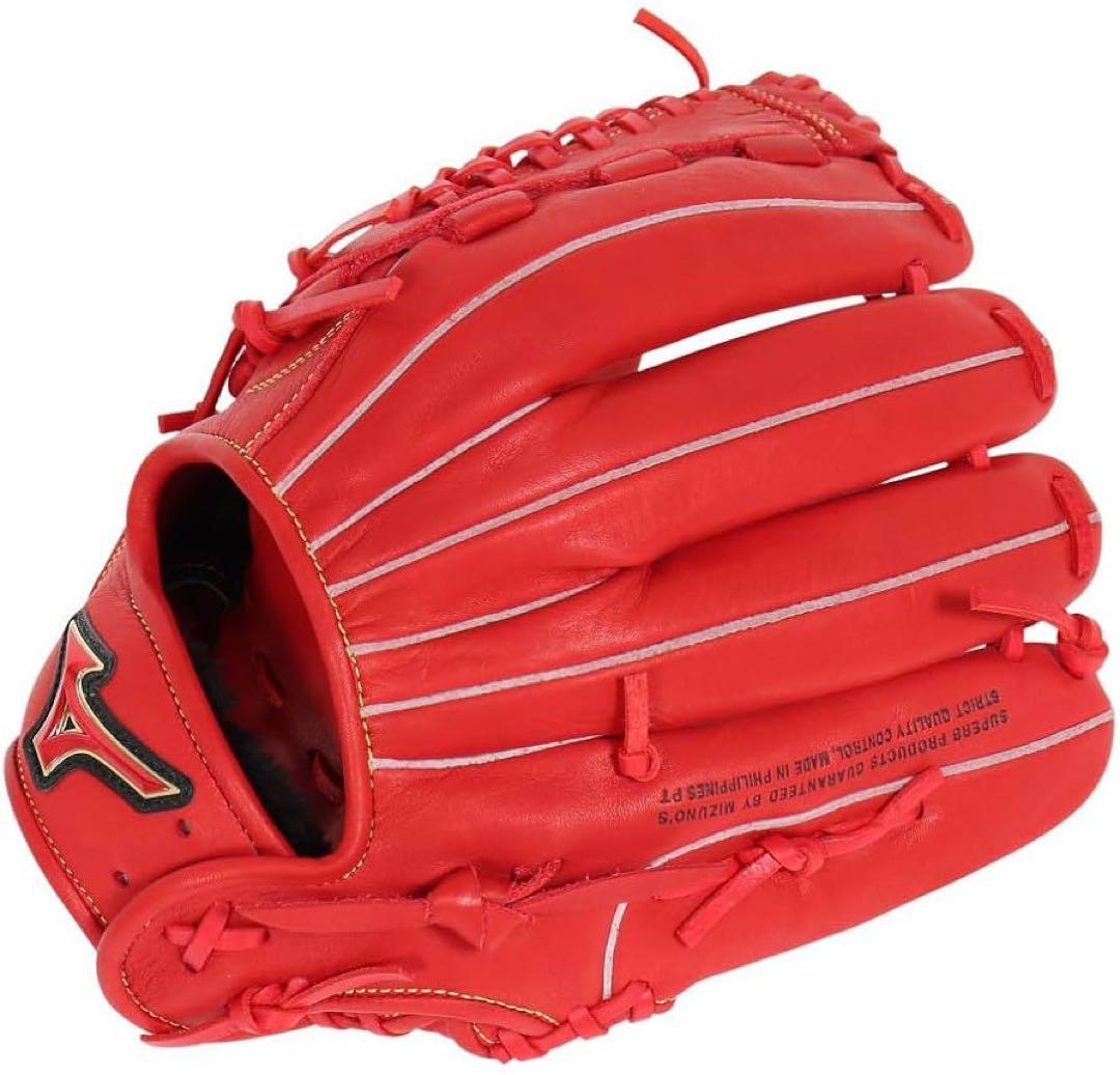 ミズノ 軟式　野球　ソフト グローブ　左投　赤　セレクト9 Soft Plus
