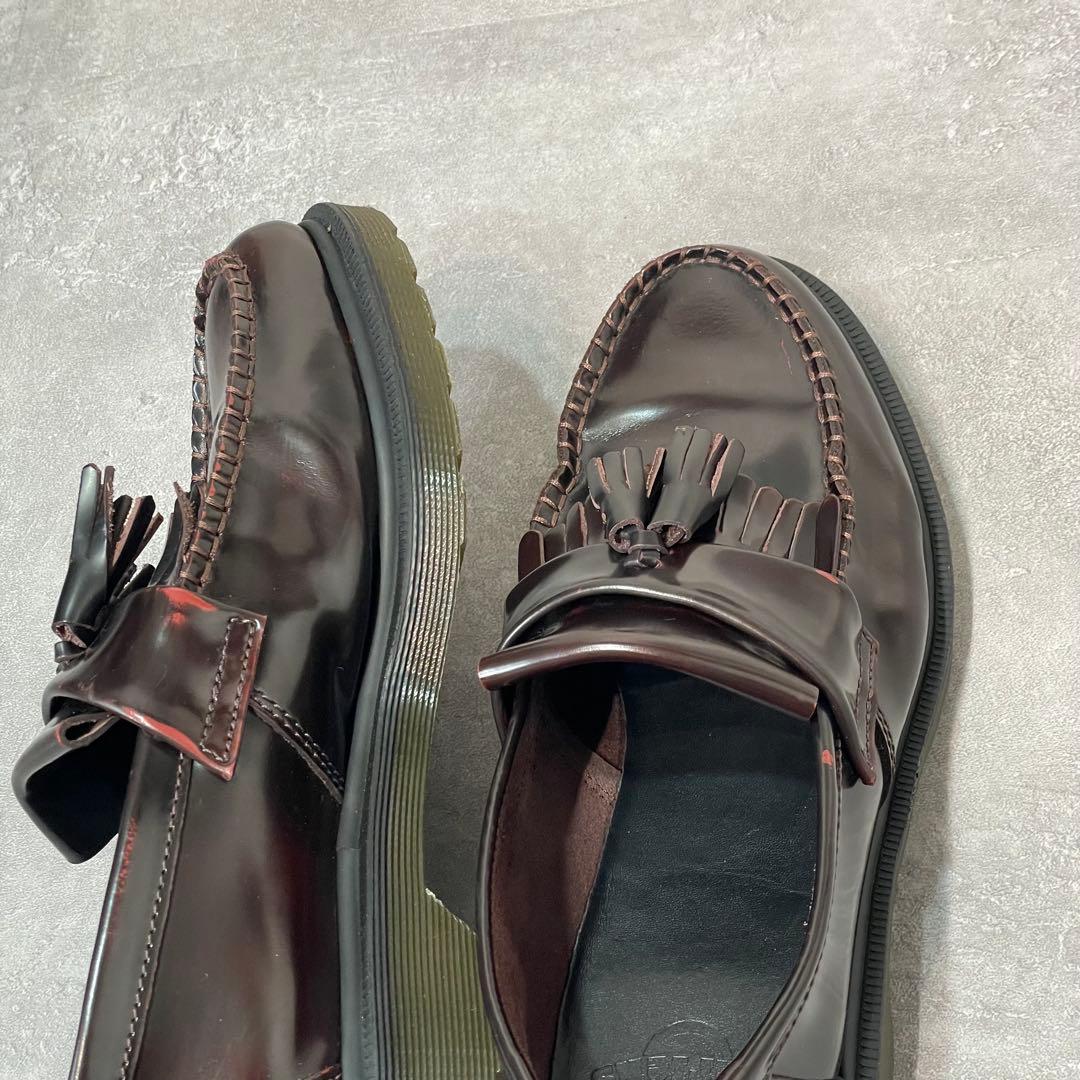 【美品】ドクターマーチン　エイドリアン　フリンジタッセルローファー ボルドー