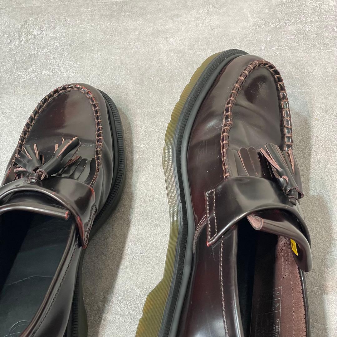 【美品】ドクターマーチン　エイドリアン　フリンジタッセルローファー ボルドー