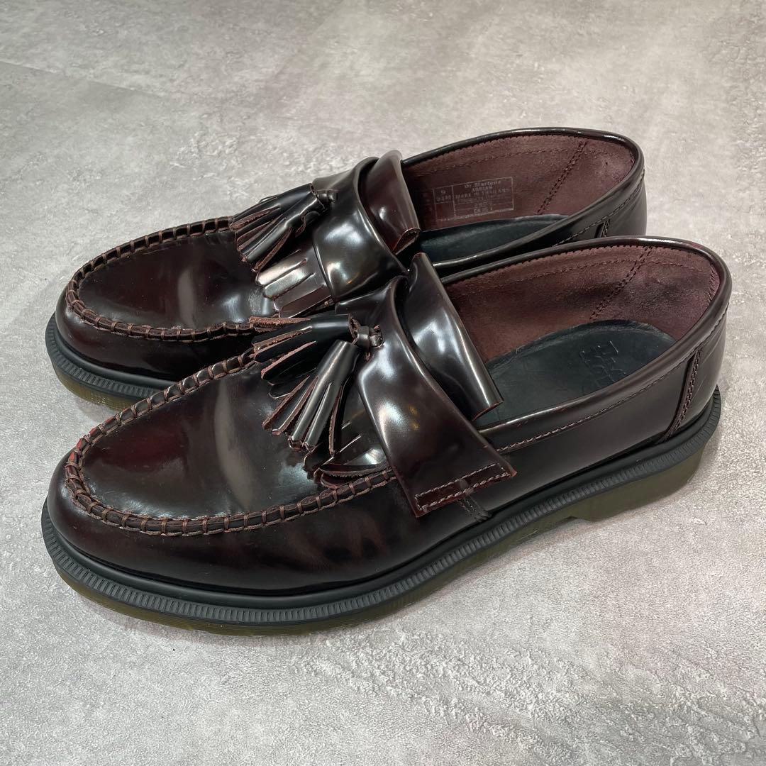 【美品】ドクターマーチン　エイドリアン　フリンジタッセルローファー ボルドー
