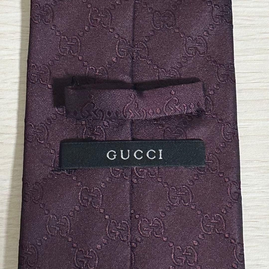 人気✨GUCCI グッチ イタリア製 GG柄 ネクタイ シルク