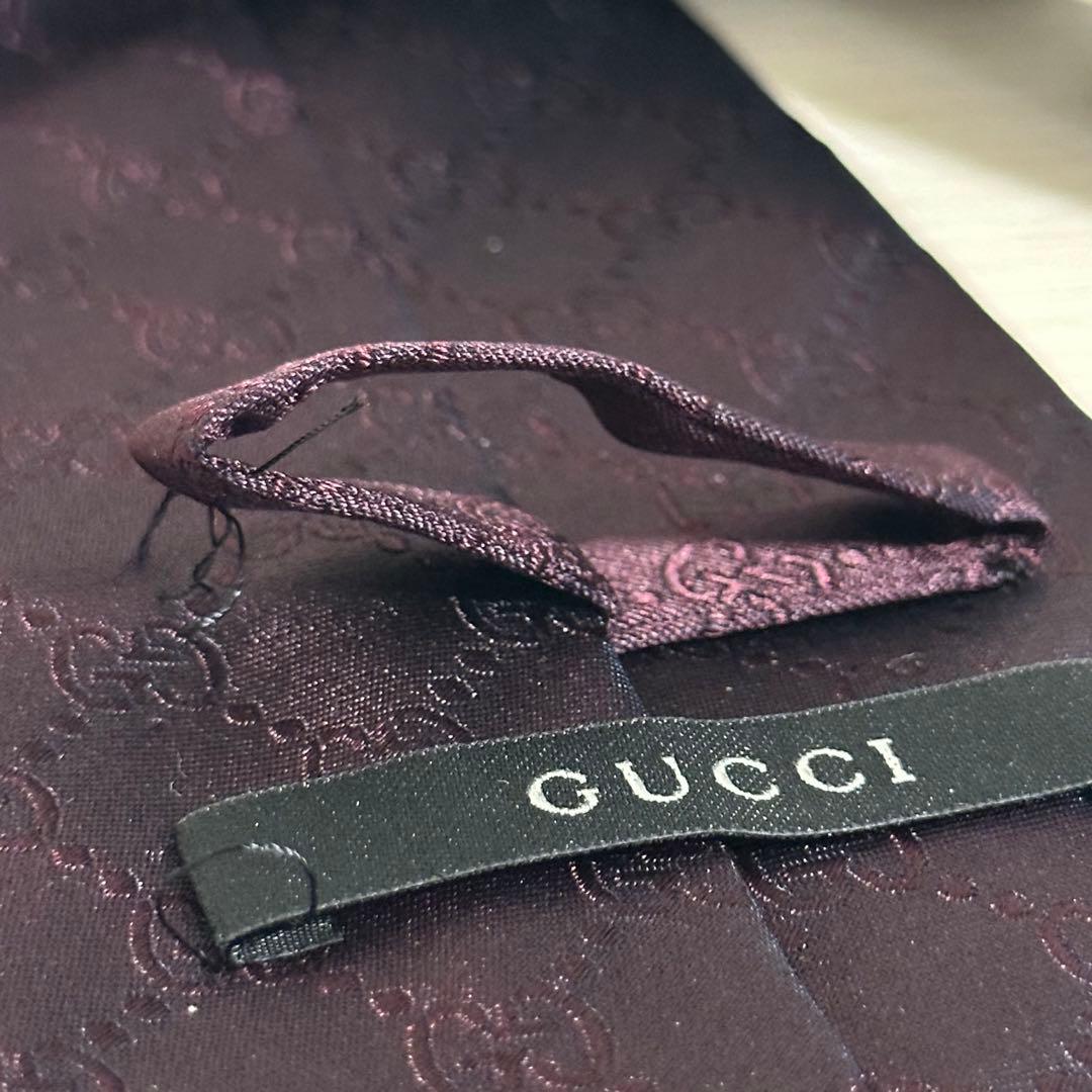 人気✨GUCCI グッチ イタリア製 GG柄 ネクタイ シルク