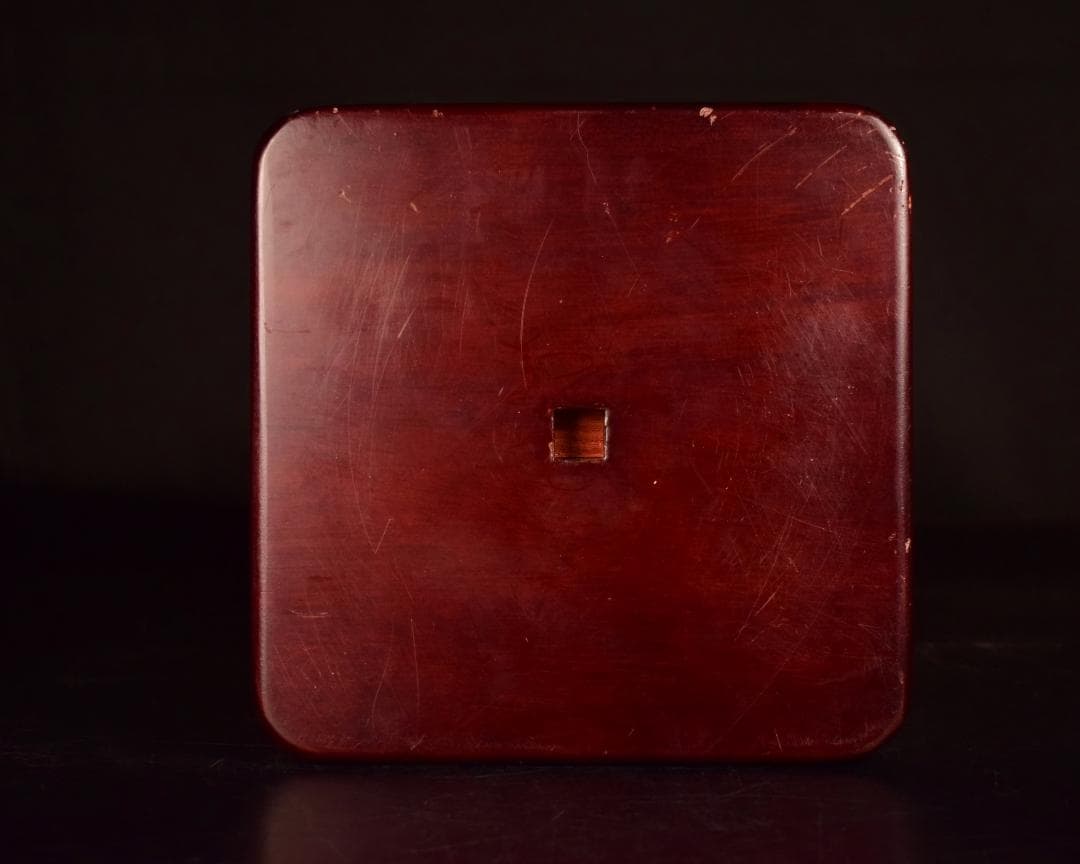 鶴吉作 象牙風花入 銅筒 鶴蒔絵 鶴松 金蒔絵 花器 唐木台付 細密工芸