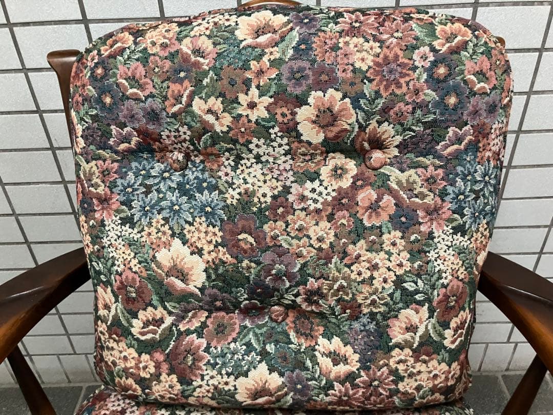 ヴィンテージ 飛騨家具 飛騨産業 乗鞍 リビングチェア 両肘付き キツツキ　単品