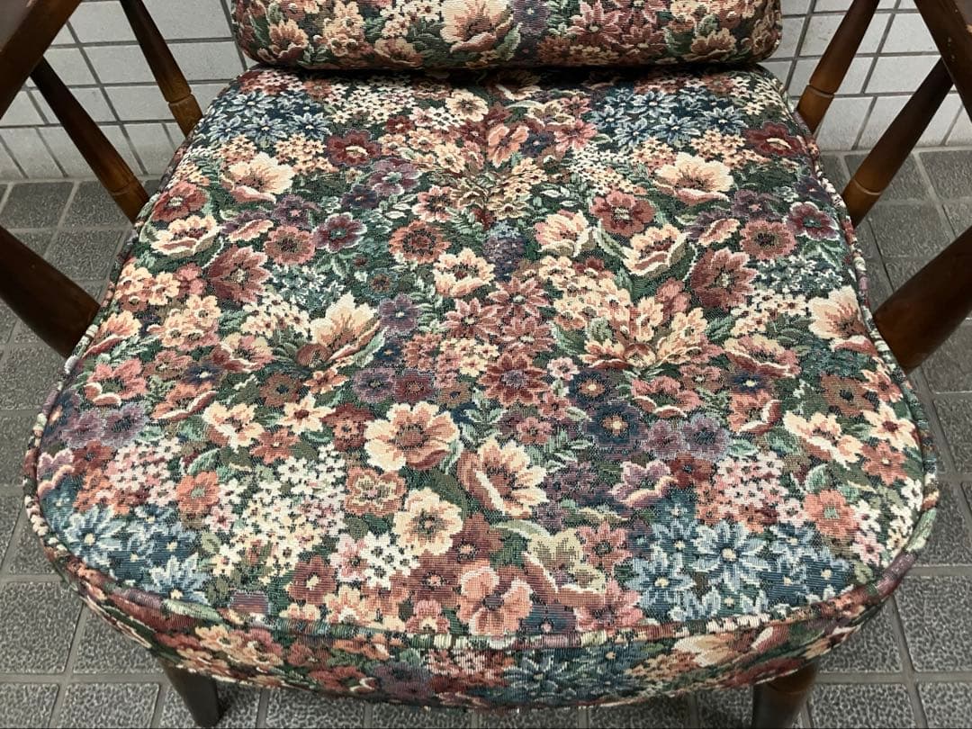 ヴィンテージ 飛騨家具 飛騨産業 乗鞍 リビングチェア 両肘付き キツツキ　単品