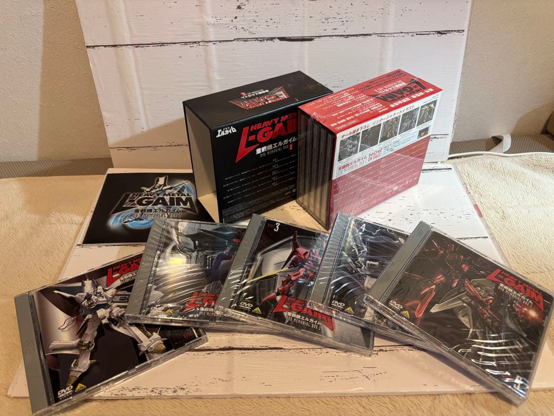 重戦機エルガイム メモリアルボックスDVD 【BOX1のdisk1以外未開封】