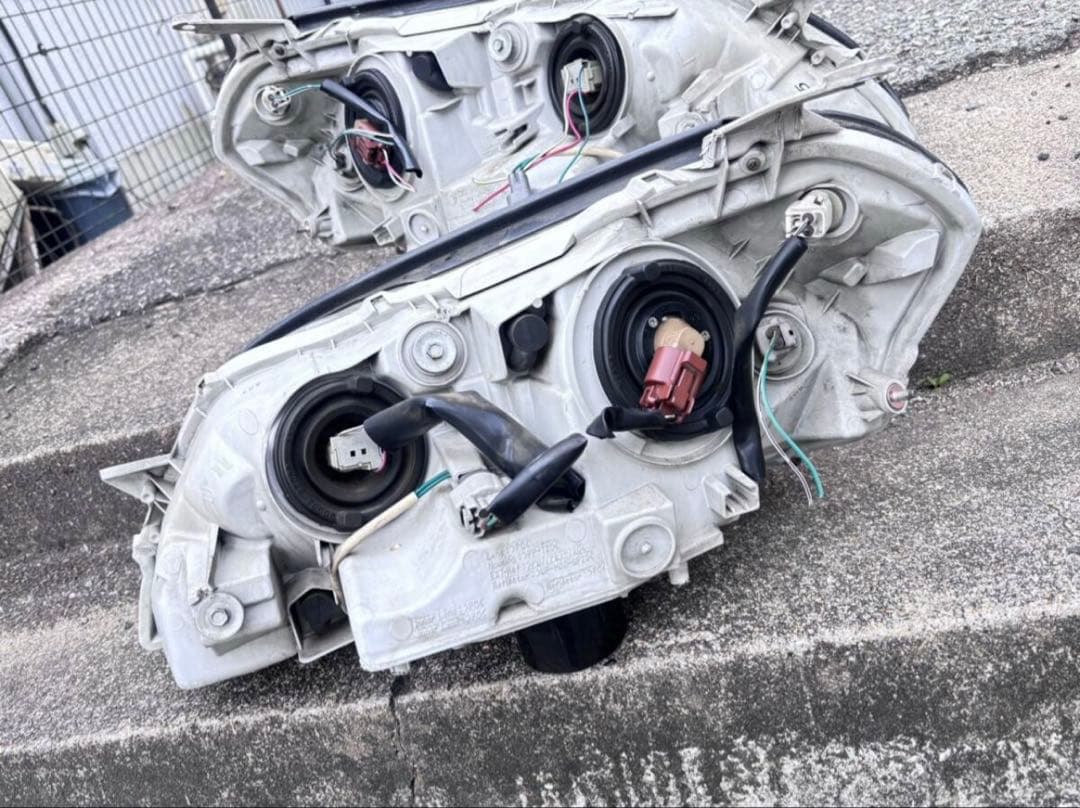 JZX110 GX110 マークⅡ 後期 純正 ハロゲン ヘッドライト 左右