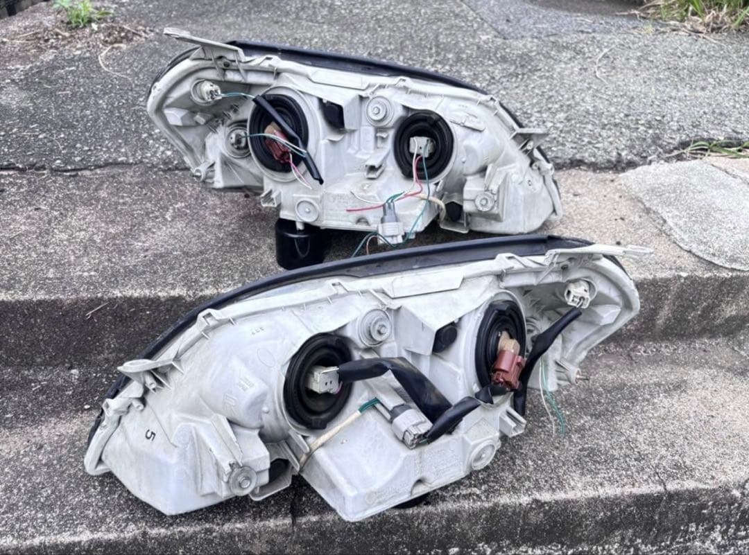 JZX110 GX110 マークⅡ 後期 純正 ハロゲン ヘッドライト 左右