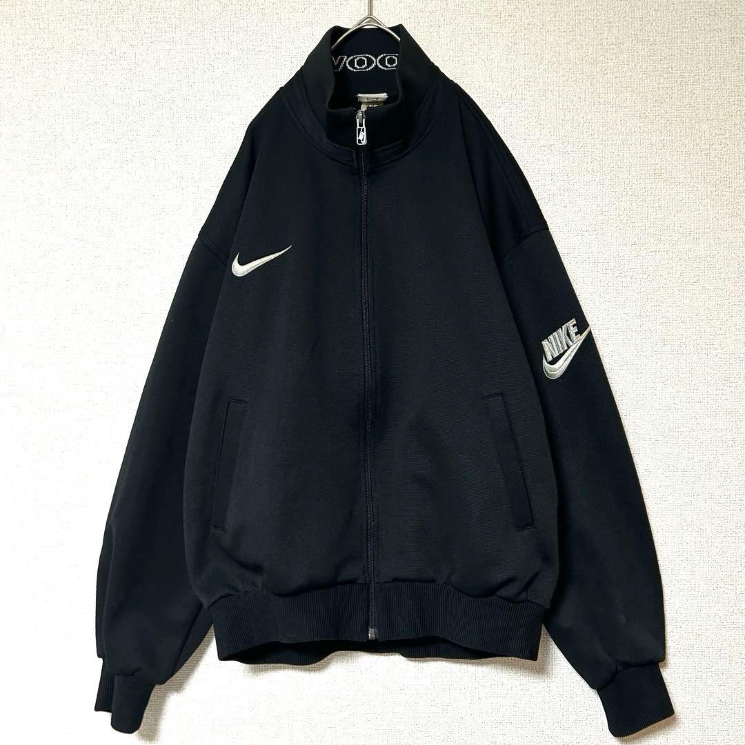 90's オールド ナイキ トラックジャケット 古着 NIKE 銀タグ 刺繍ロゴ