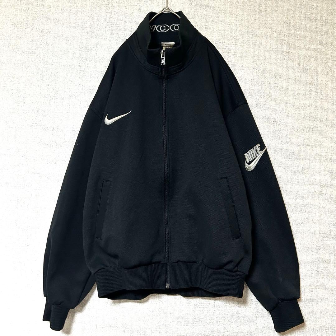90's オールド ナイキ トラックジャケット 古着 NIKE 銀タグ 刺繍ロゴ