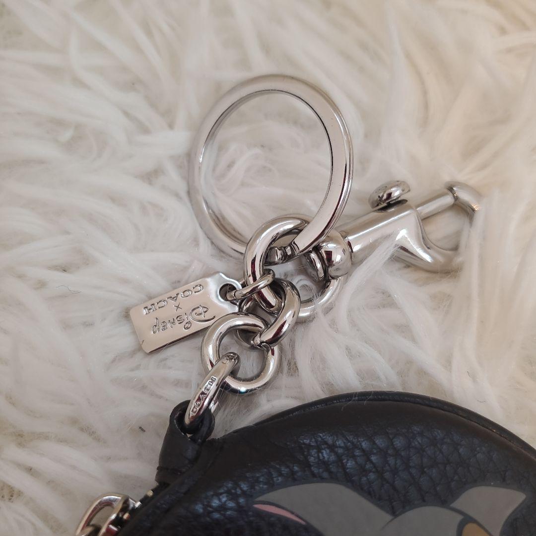 ⭐未使用⭐COACH×ディズニー とんすけ ケース 黒 シボ革