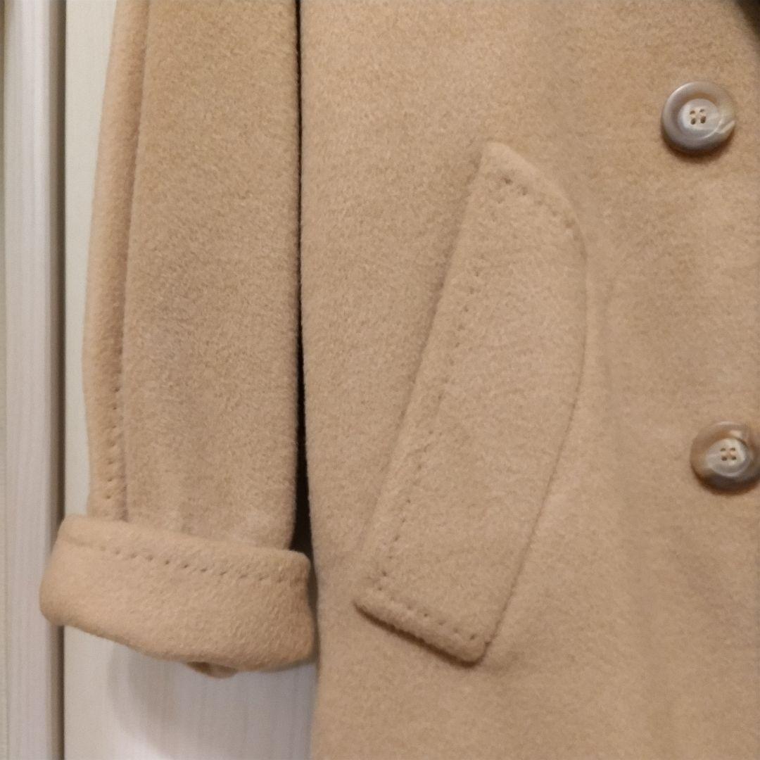 MaxMara ベージュ ダブルブレスト ロングコート　白タグ　JI40