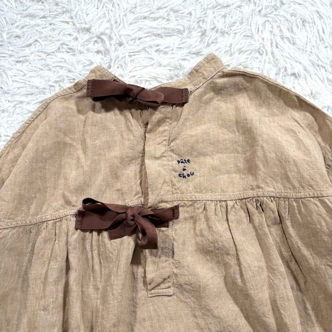 Rakutao公式アカウント01パトアシュ　インドリネンのスモックドレス