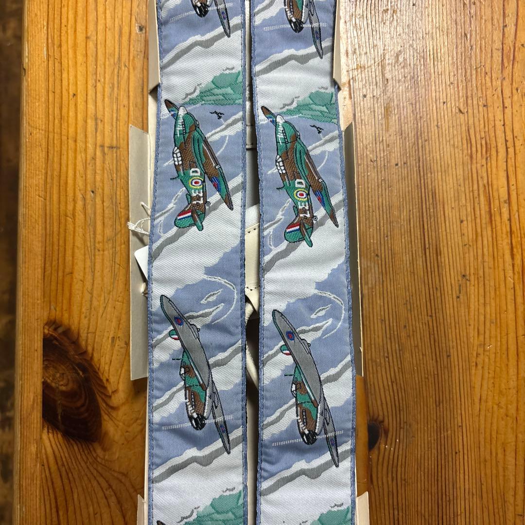  THURSTON 飛行機柄 サスペンダー