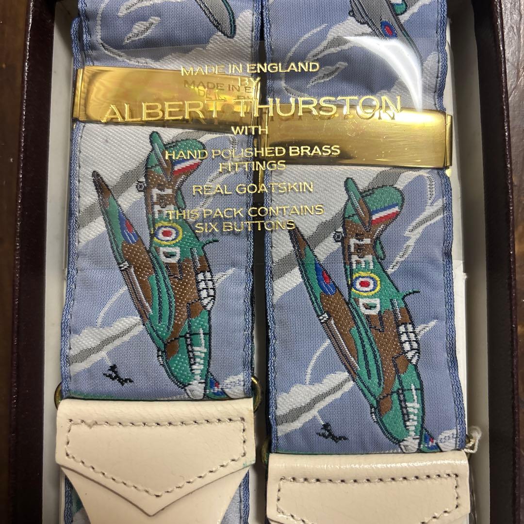  THURSTON 飛行機柄 サスペンダー
