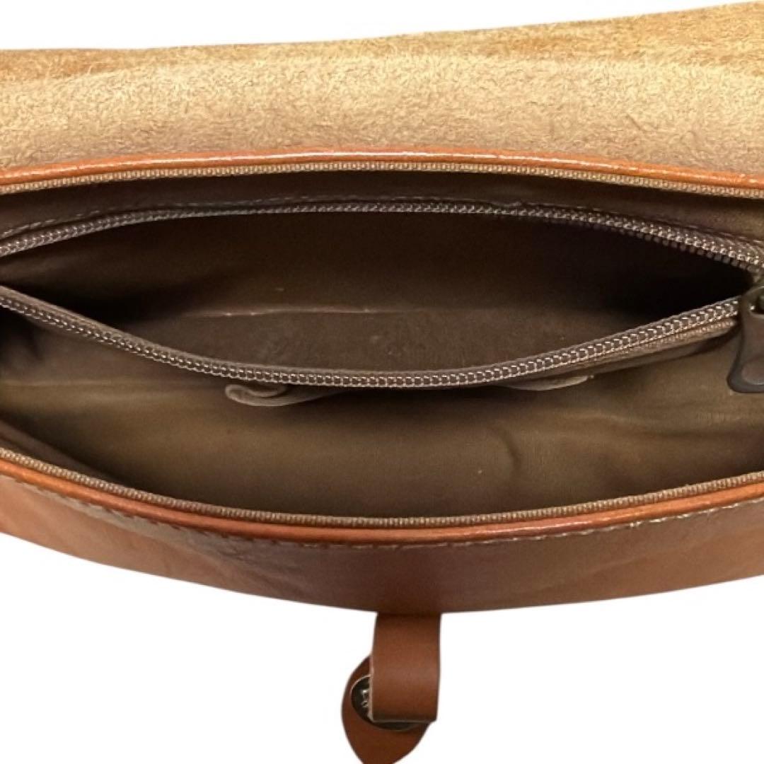 美品 イルビゾンテ 2way メダル ショルダーバッグ フラップ オールレザー