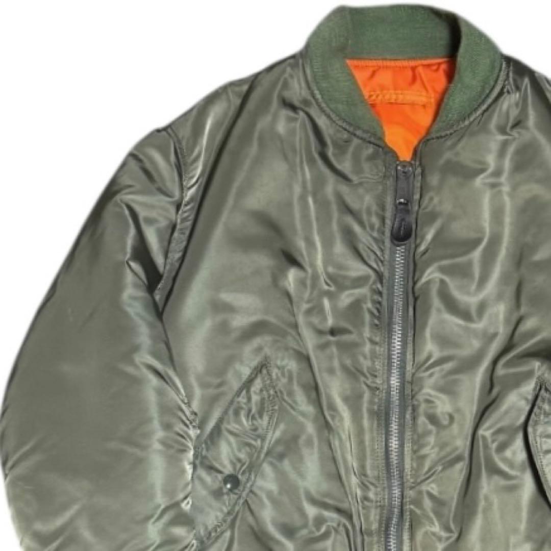 ALPHA 80s USA製 ビンテージ MA-1 ボンバージャケット Lサイズ