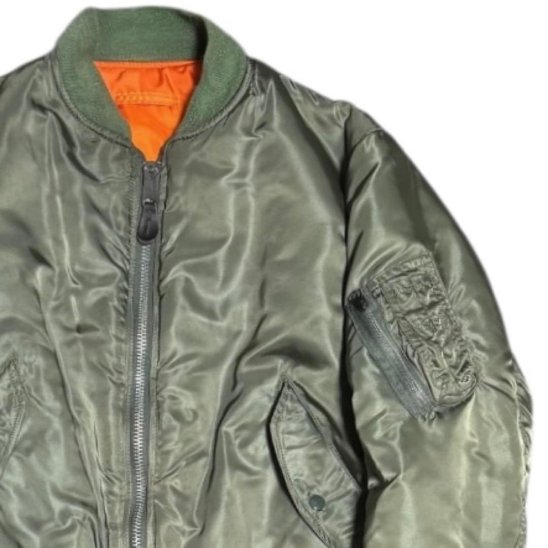 ALPHA 80s USA製 ビンテージ MA-1 ボンバージャケット Lサイズ