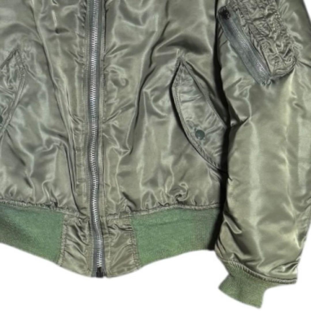 ALPHA 80s USA製 ビンテージ MA-1 ボンバージャケット Lサイズ