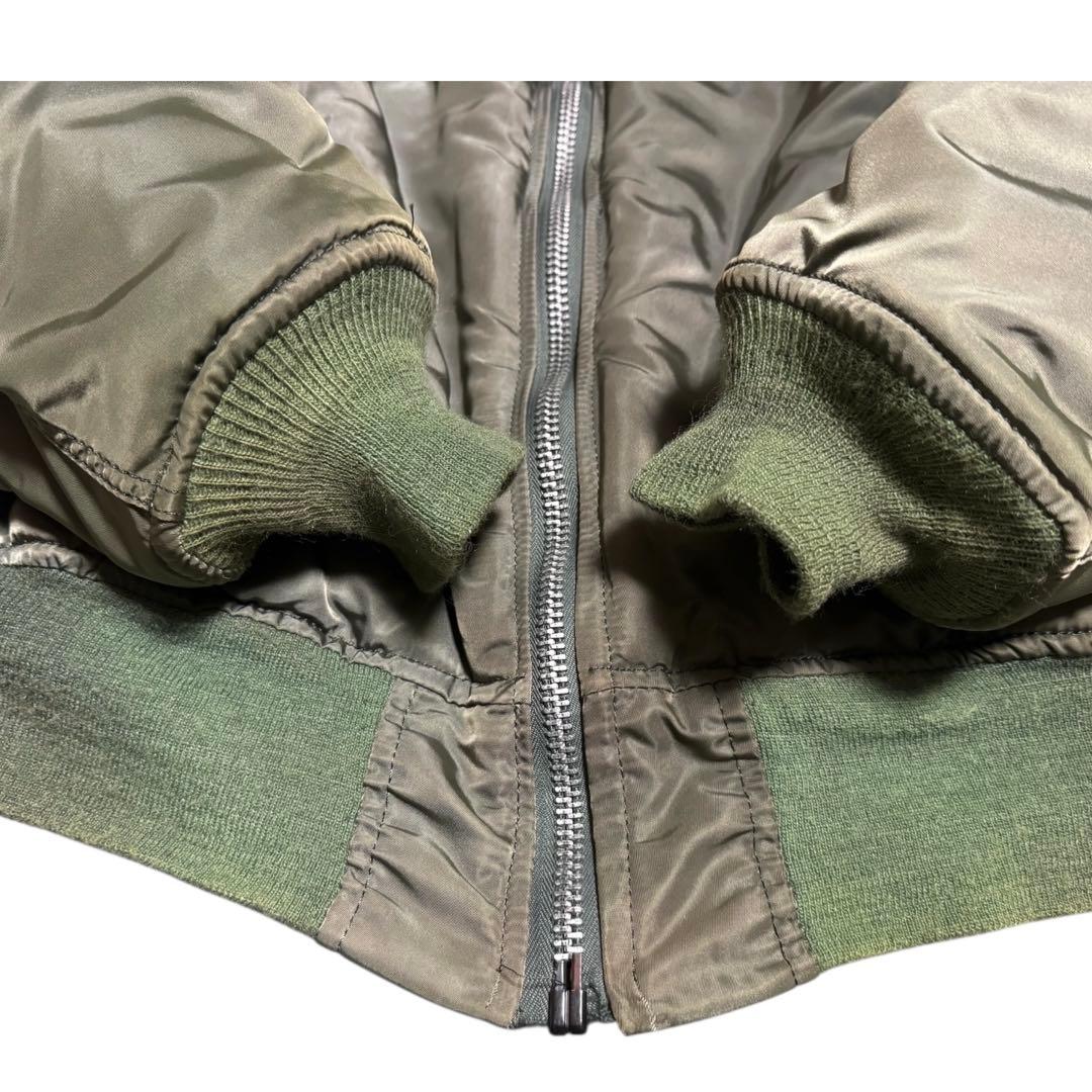 ALPHA 80s USA製 ビンテージ MA-1 ボンバージャケット Lサイズ