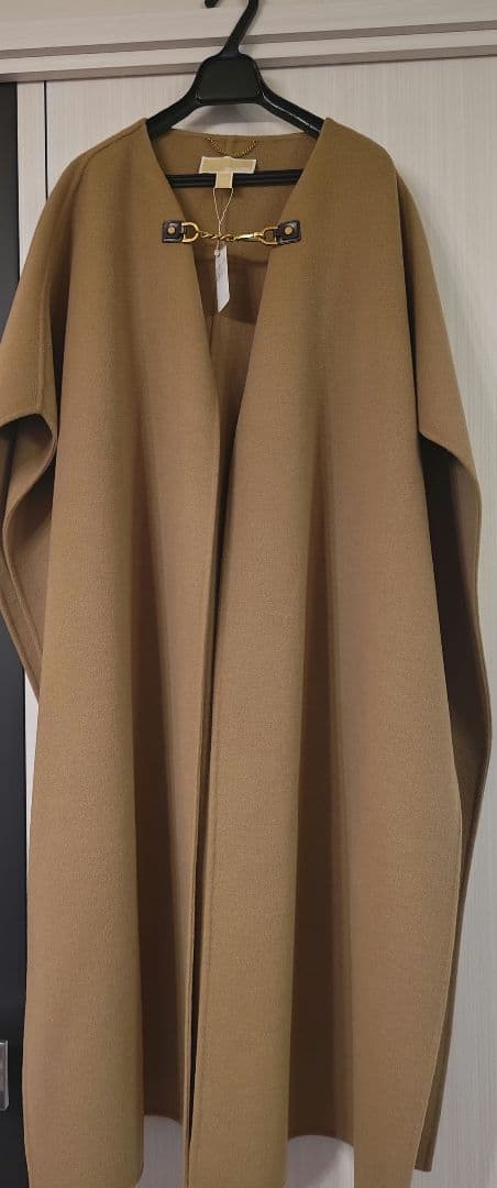 ☆新作☆ MICHAELKORS ダブルフェイスウールロング ケープ ポンチョ☆