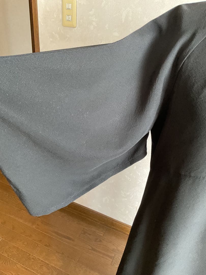 着物リメイクワンピース　　黒留袖からロングドレス