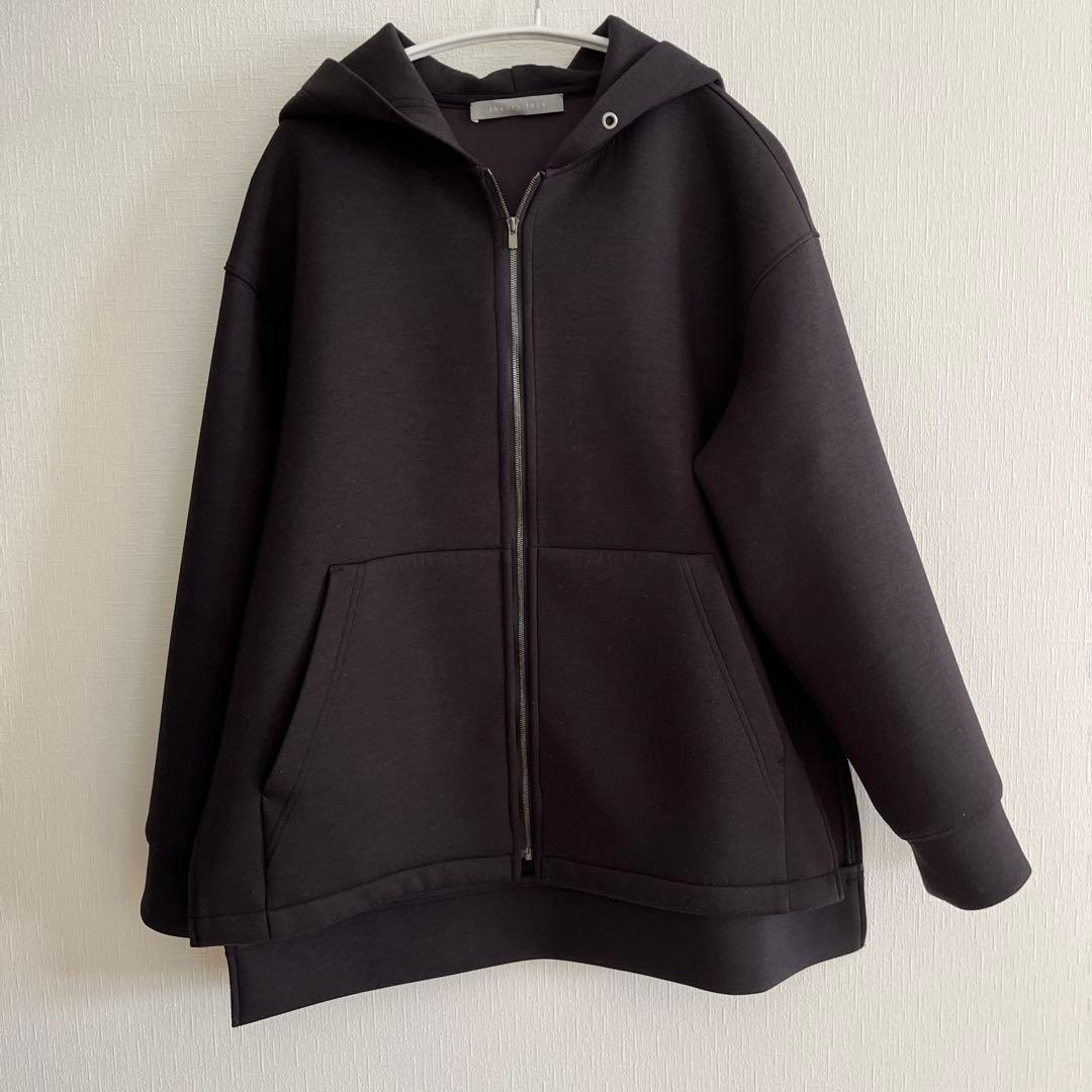 なたりん★美品★セオリーリュクス ダンボールニット ジップアップ パーカー