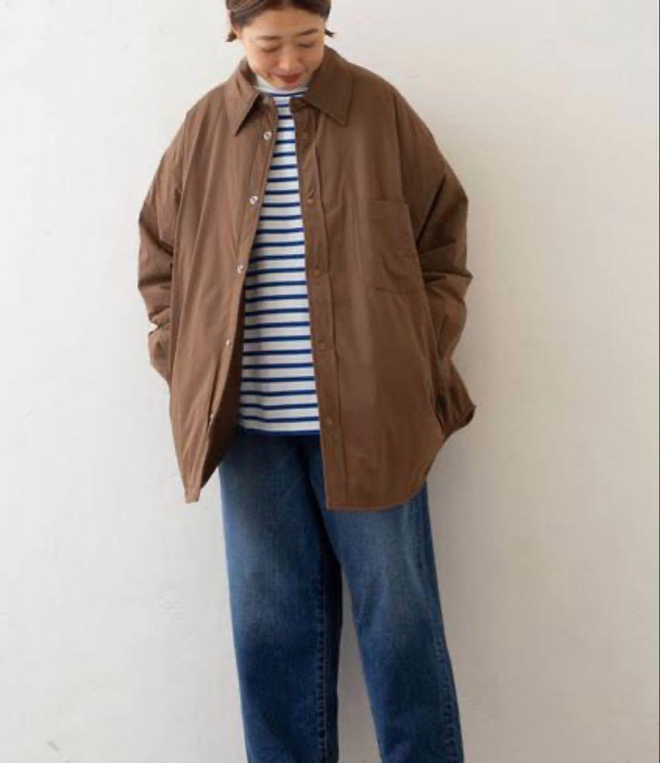 美品 【AUTRY】 PADDED SHIRT JACKET L ブラウン B