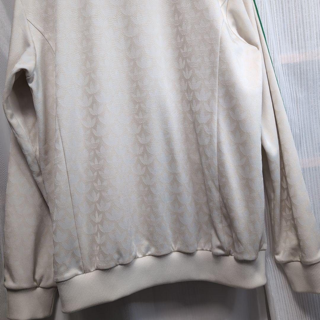 【古着】adidas ホワイト モノグラム　ジャージ　セットアップ　上XL.下L