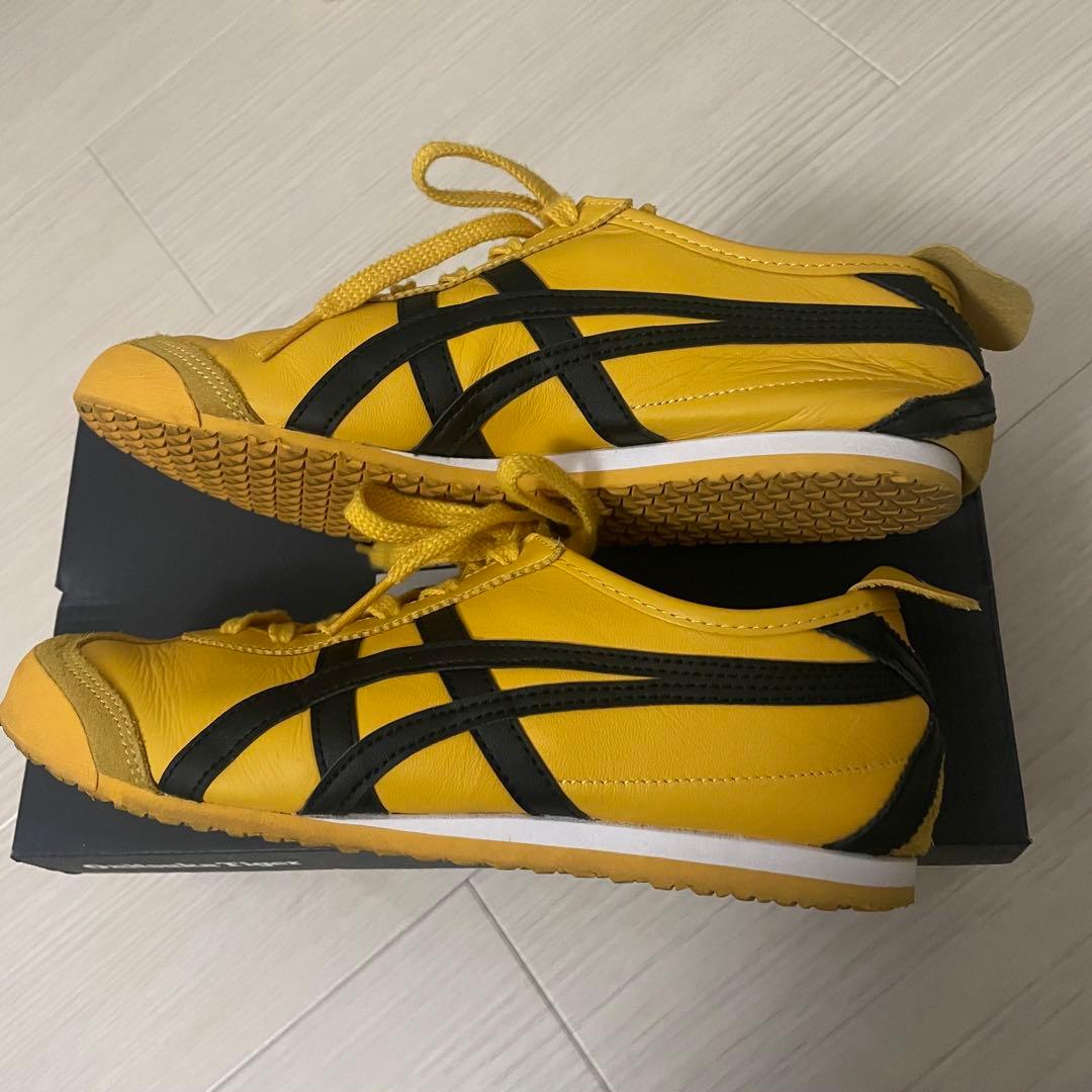 Onitsuka Tiger イエローブラック スニーカー
