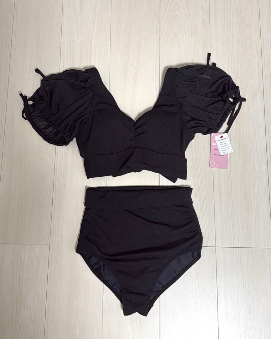 【新品未使用】ピーチジョンナイスバディ水着セパレートビキニ　ブラックL