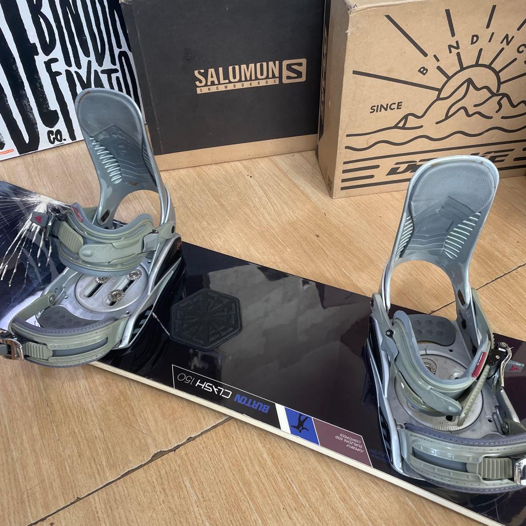 BURTON×K2　バートン　スノーボードセット　バインディング付