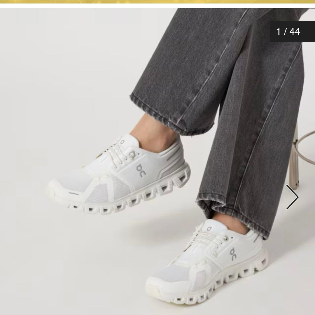 ＜On＞Cloud 6 スニーカー レディース 25cm ホワイト