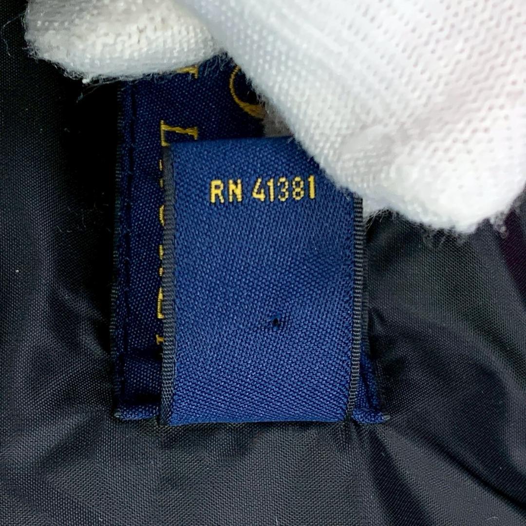 美品★ポロラルフローレン ダウンベスト ビッグポニー刺繍 ブラック M　D910