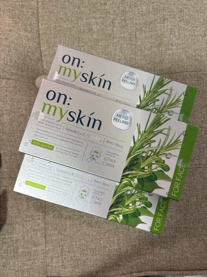 on:myskin ハーブピーリング フェイスマスク 3箱セット