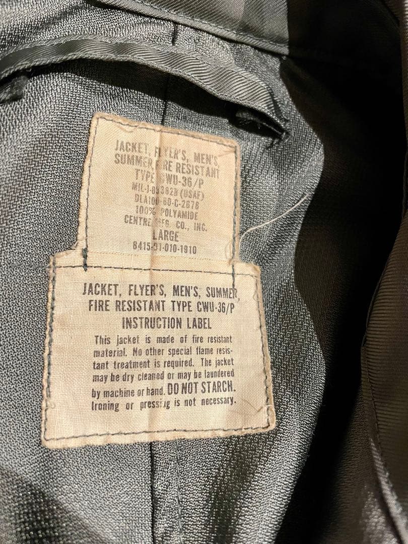 【実物当時物】CWU-36 不燃素材　Lサイズ トムクルーズ