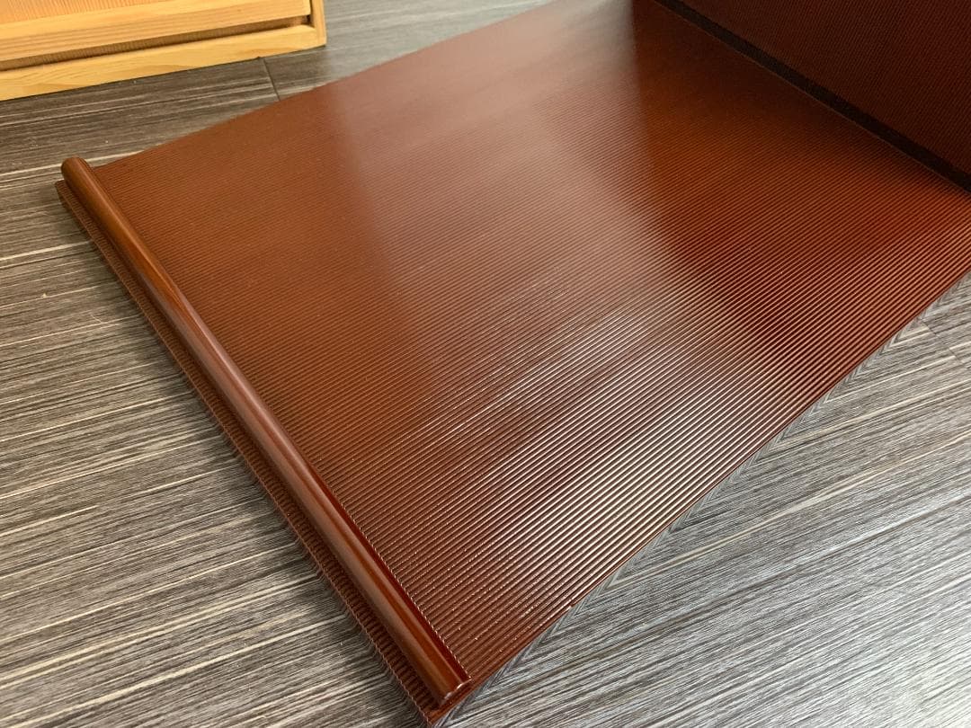 さくら　鈴木光入作 溜塗 即中斎好 小袋棚 共箱