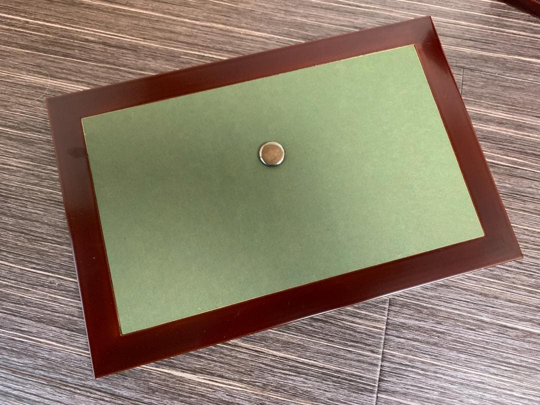 さくら　鈴木光入作 溜塗 即中斎好 小袋棚 共箱