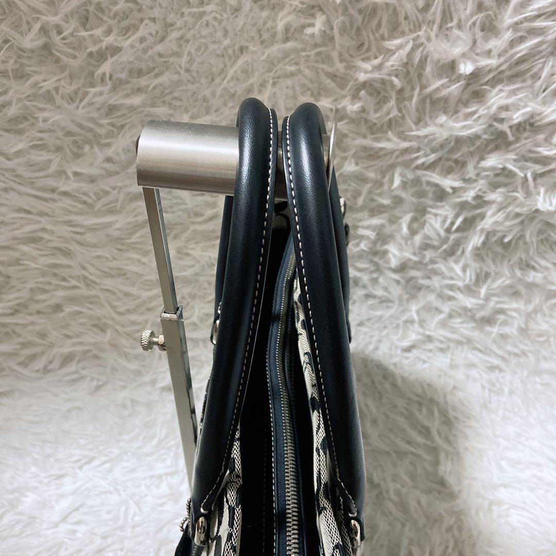 美品⭐️コーチ トートバッグ　シグネチャー　レザー　キャンバス　肩掛け　A4サイズ